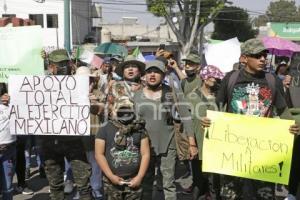 MANIFESTACIÓN . EJÉRCITO MEXICANO