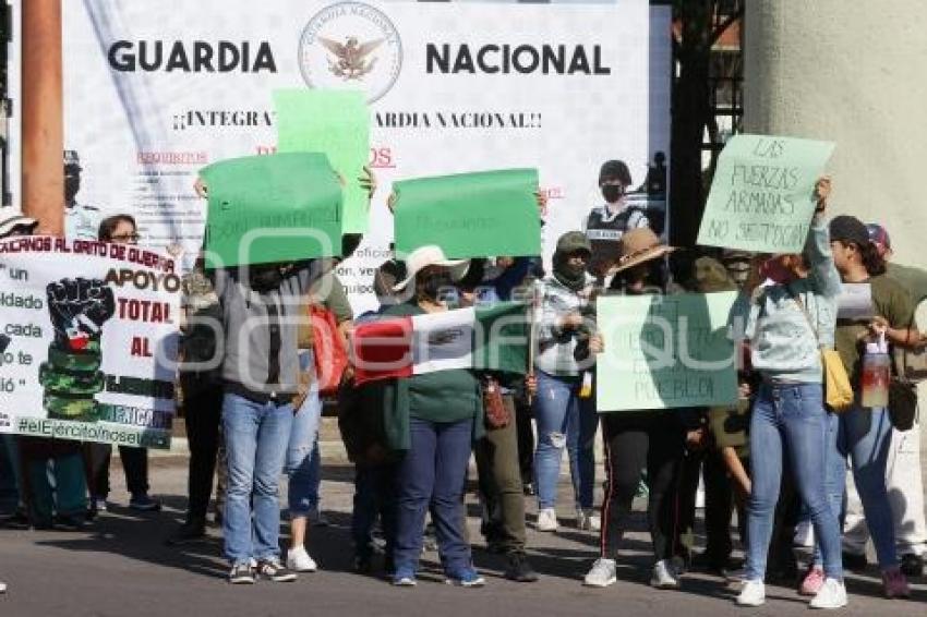 TLAXCALA . MANIFESTACIÓN EJÉRCITO