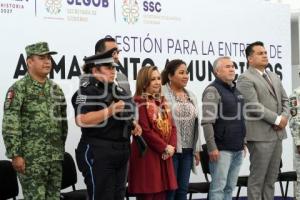 TLAXCALA . ENTREGA ARMAMENTO