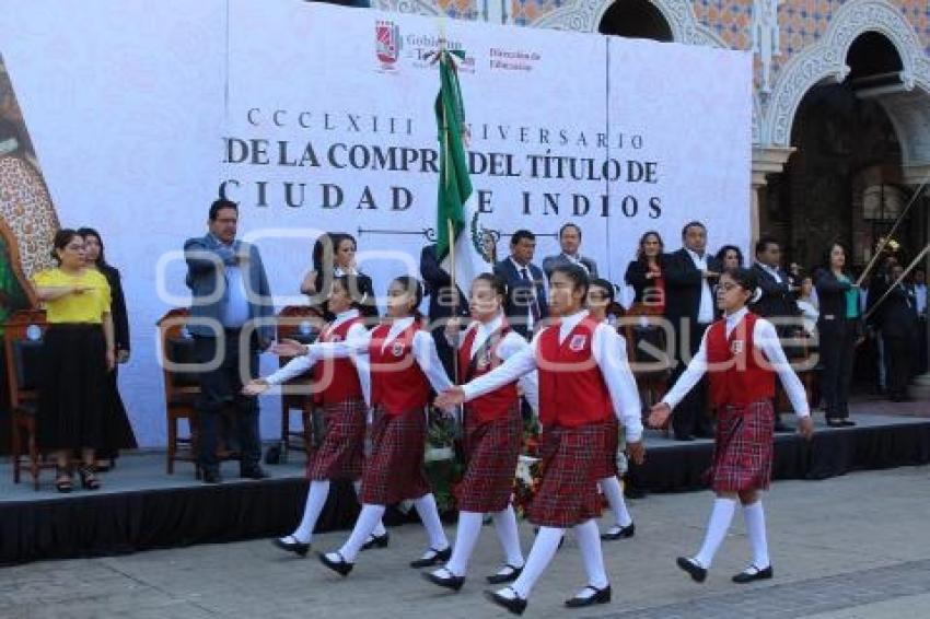 TEHUACÁN . CEREMONIA CÍVICA