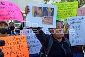 TEHUACÁN . PROTESTA CASA DE JUSTICIA