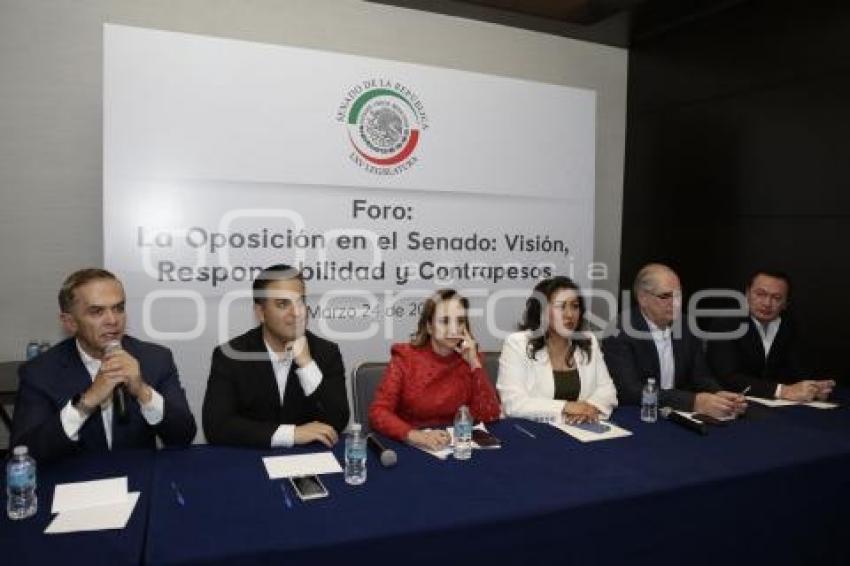 FORO LA OPOSICIÓN EN EL SENADO