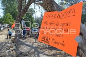 TLAXCALA . PROTESTA TOTOLAC