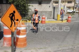 SAN ANDRÉS CHOLULA . PAVIMENTACIÓN 