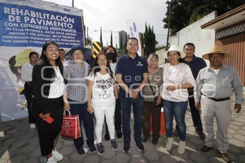 SAN ANDRÉS CHOLULA . PAVIMENTACIÓN