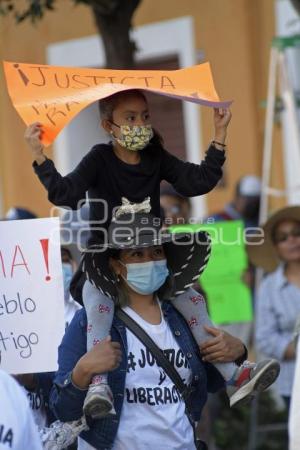 TLAXCALA . MANIFESTACIÓN TLALCUAPAN