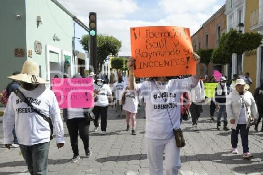 TLAXCALA . MANIFESTACIÓN TLALCUAPAN