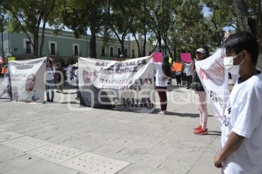 TLAXCALA . MANIFESTACIÓN TLALCUAPAN