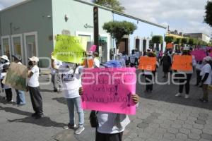 TLAXCALA . MANIFESTACIÓN TLALCUAPAN