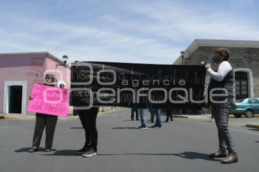 TLAXCALA . PROTESTA SAN MIGUEL DEL MILAGRO