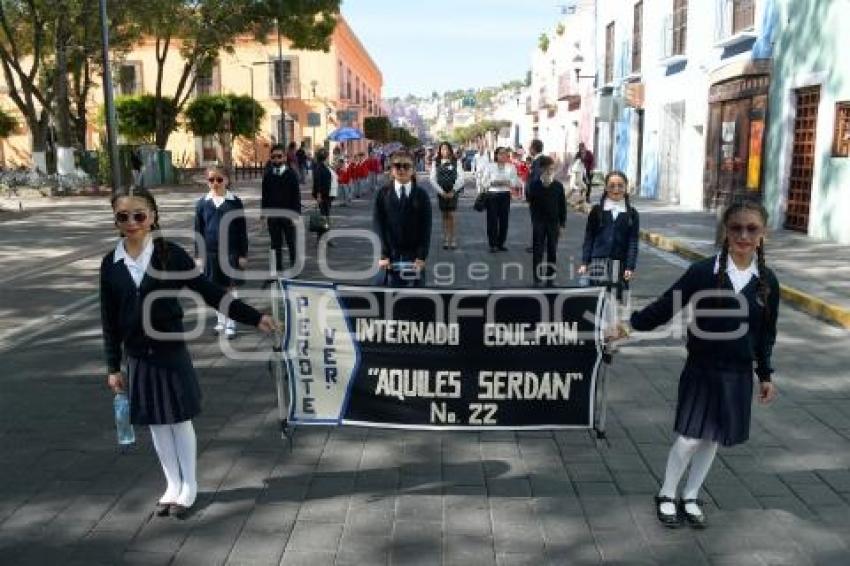 TLAXCALA . DESFILE INTERNADOS