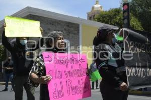 TLAXCALA . PROTESTA SAN MIGUEL DEL MILAGRO