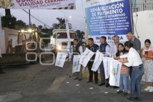 SAN ANDRÉS CHOLULA . PAVIMENTACIÓN  CONCRETO ESTAMPADO