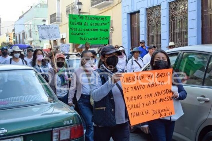 TLAXCALA . MANIFESTACIÓN SNTE 55