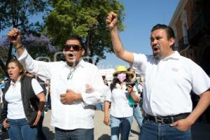 TLAXCALA . MANIFESTACIÓN SNTE 55