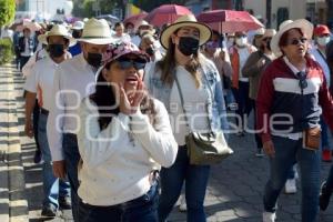 TLAXCALA . MANIFESTACIÓN SNTE 55