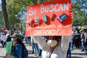 TLAXCALA . MANIFESTACIÓN SNTE 55