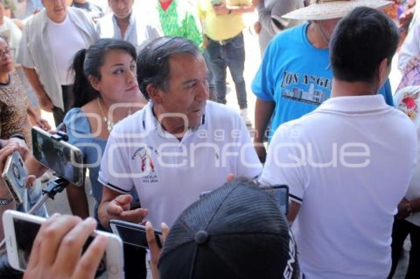 TLAXCALA . PROTESTA MAYORDOMOS