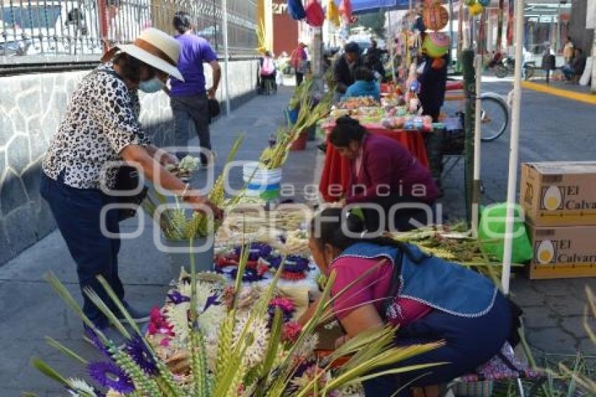 ATLIXCO . ARTESANOS DE PALMAS