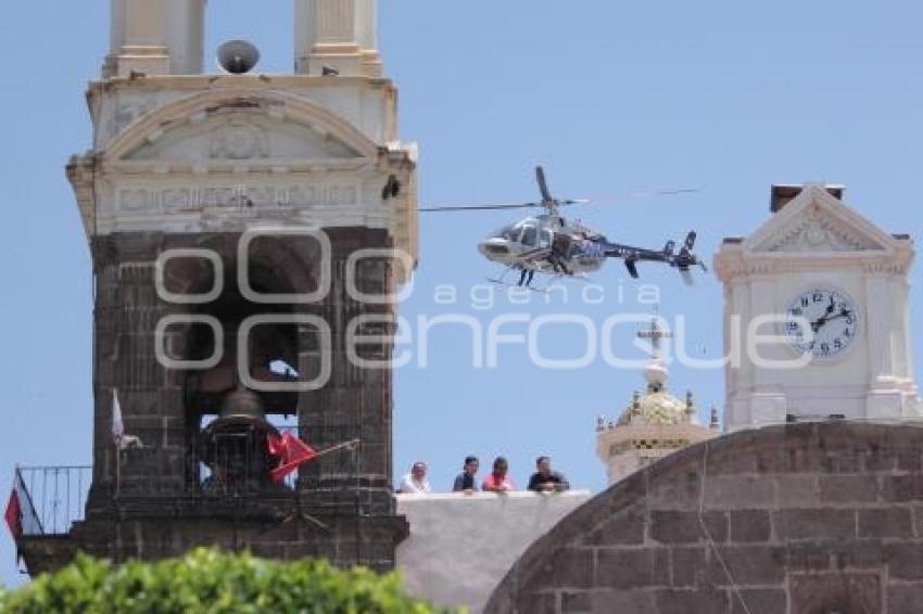 TLAXCALA . PROTESTA MAYORDOMOS