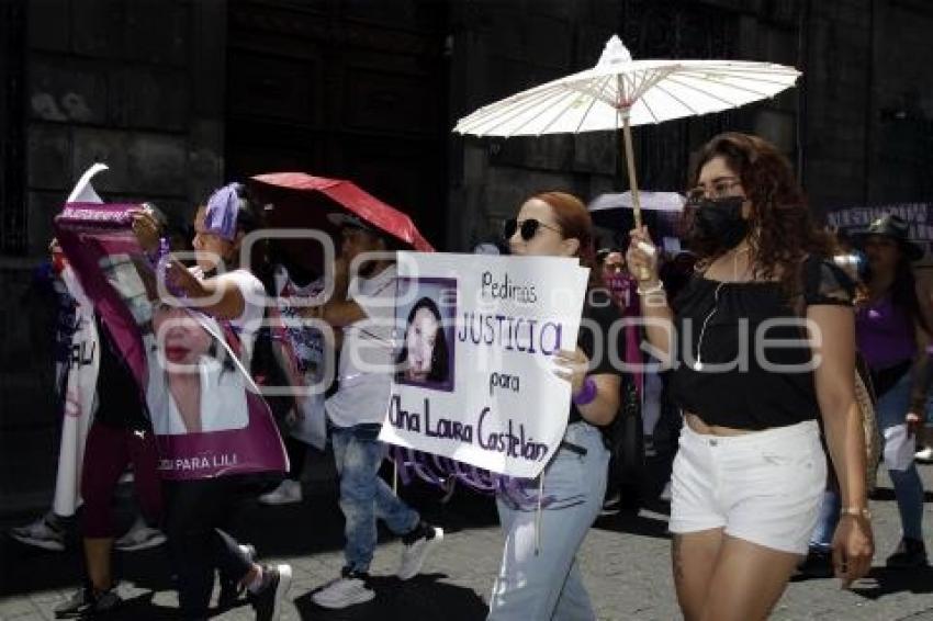 MANIFESTACIÓN . FEMINICIDIO