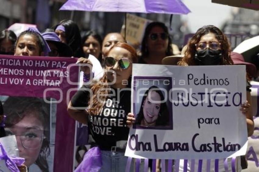 MANIFESTACIÓN . FEMINICIDIOS