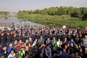 AYUNTAMIENTO . CARRERA CON CADETES