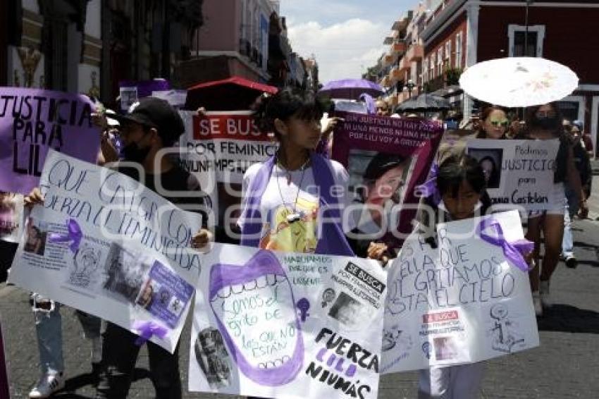 MANIFESTACIÓN . FEMINICIDIO