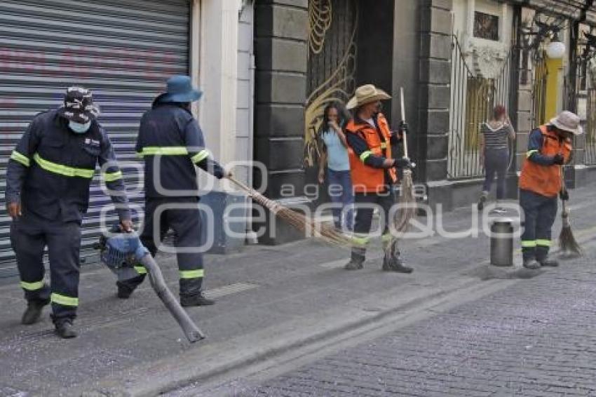 PROCESIÓN VIERNES SANTO . LIMPIEZA