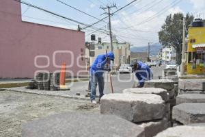 TLAXCALA . TRABAJO ADOQUINAMIENTO