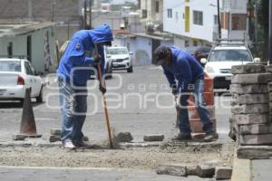 TLAXCALA . TRABAJO ADOQUINAMIENTO