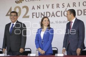 CEREMONIA . FUNDACIÓN DE PUEBLA