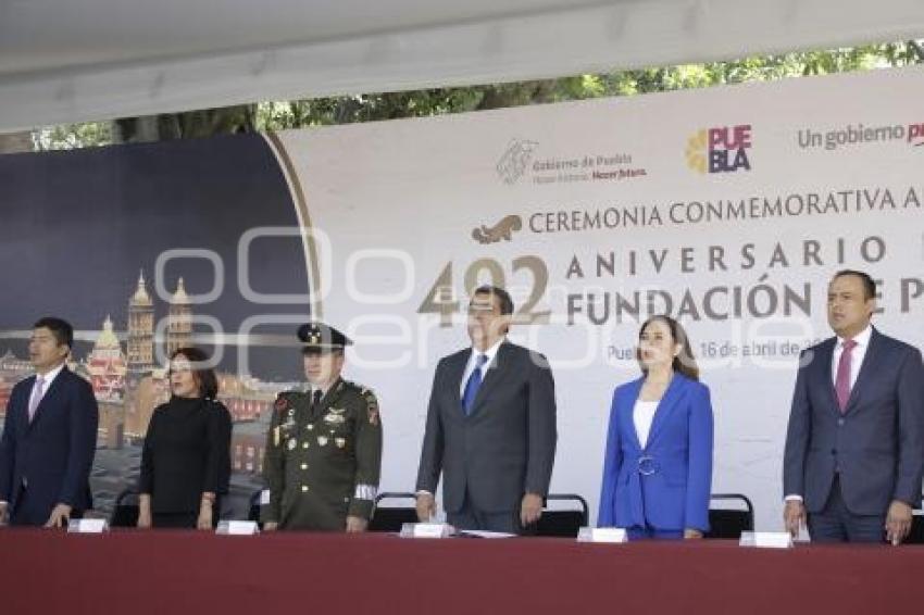 CEREMONIA . FUNDACIÓN DE PUEBLA