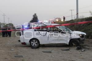 TLAXCALA . ACCIDENTE VÍA CORTA