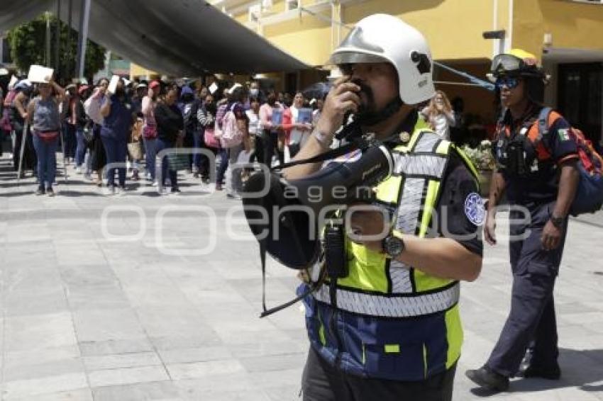 SAN ANDRÉS CHOLULA . SIMULACRO NACIONAL