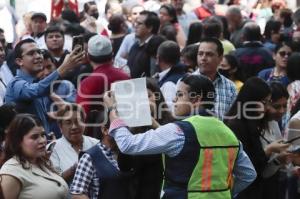 SIMULACRO NACIONAL . ZÓCALO