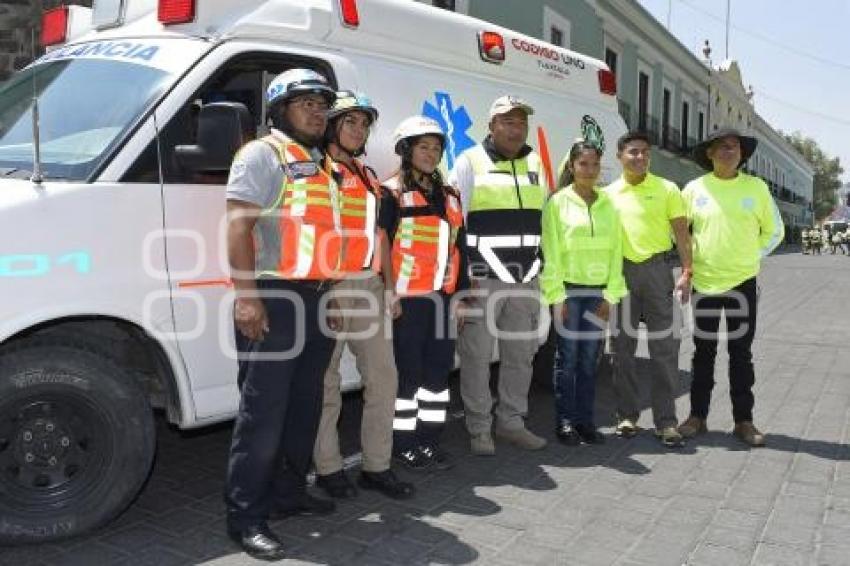 TLAXCALA . SIMULACRO NACIONAL