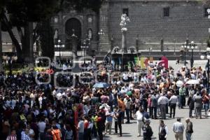 SIMULACRO NACIONAL . ZÓCALO