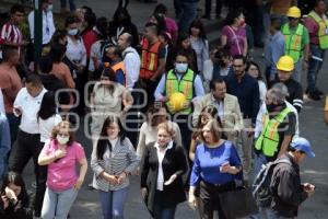 SIMULACRO NACIONAL . ZÓCALO