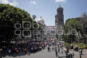 SIMULACRO NACIONAL . ZÓCALO