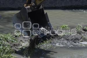 TLAXCALA . DESAZOLVE RÍO ZAHUAPAN