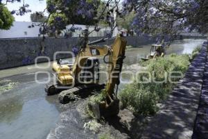 TLAXCALA . DESAZOLVE RÍO ZAHUAPAN