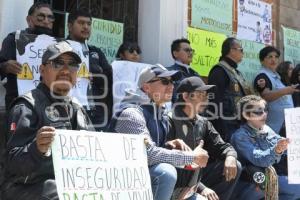 TLAXCALA . MANIFESTACIÓN MOTOCICLISTAS