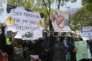 TLAXCALA . MANIFESTACIÓN MOTOCICLISTAS