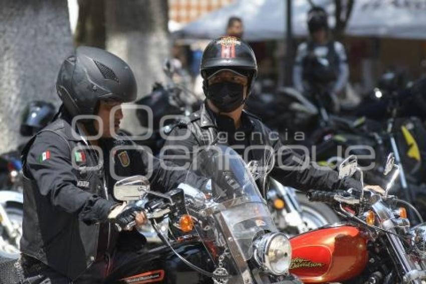 TLAXCALA . MANIFESTACIÓN MOTOCICLISTAS