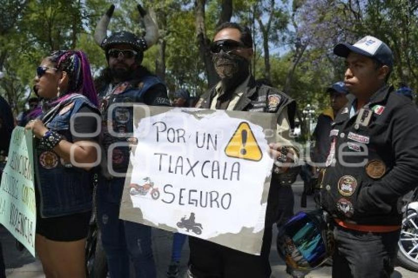 TLAXCALA . MANIFESTACIÓN MOTOCICLISTAS