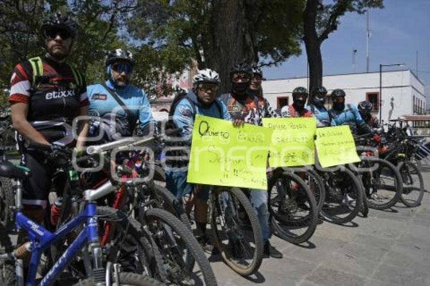 TLAXCALA . MANIFESTACIÓN MOTOCICLISTAS