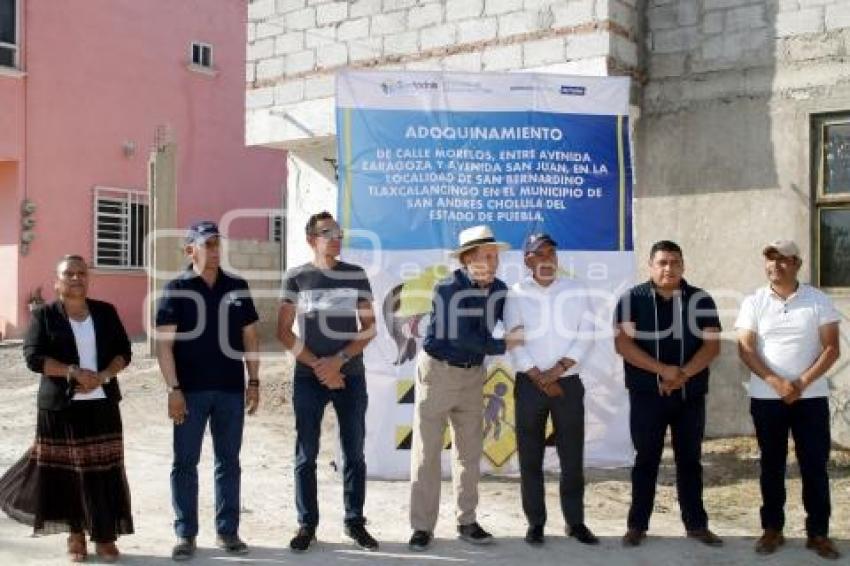 SAN ANDRÉS CHOLULA . ADOQUINAMIENTO TLAXCALANCINGO