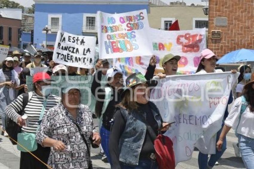 TLAXCALA . MANIFESTACIÓN CBTIS