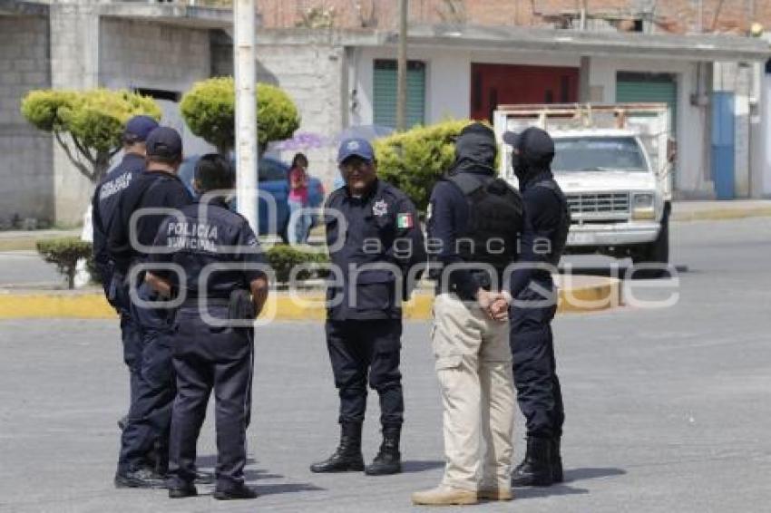 TLAXCALA . MANIFESTACIÓN POBLADORES